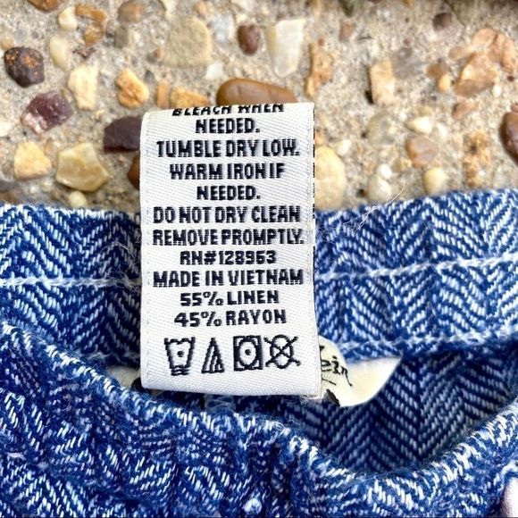 Indigo Rein Red White Blue Tie String Shorts M - Picture 3 of 5